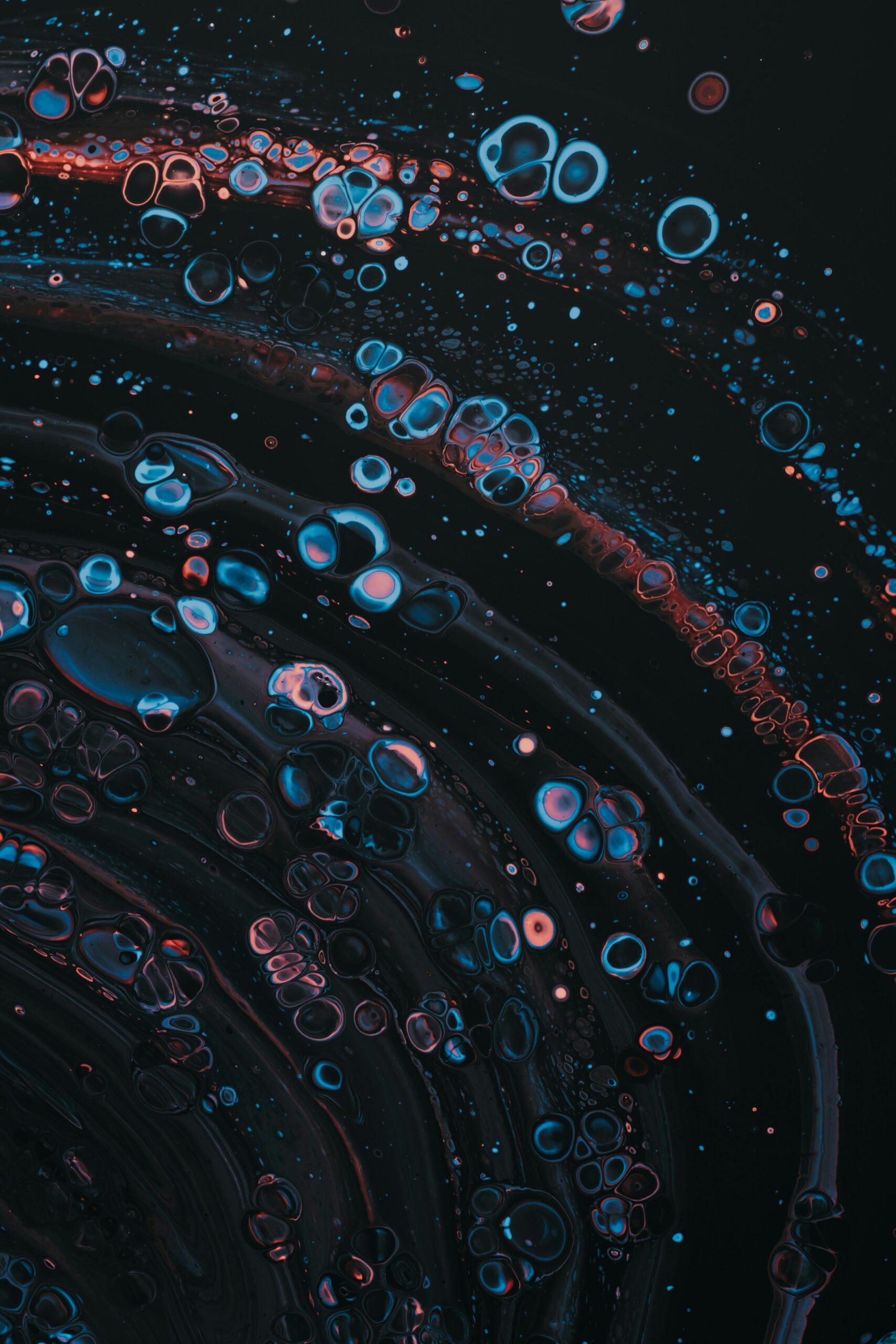 dark abstract bubbles